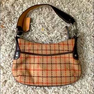 Coach Tattersall Wool Plaid Hobo Bag